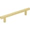Jeffrey Alexander 128 mm Center-to-Center Brushed Gold Key West Cabinet Bar Pull 178BG - alternate 1